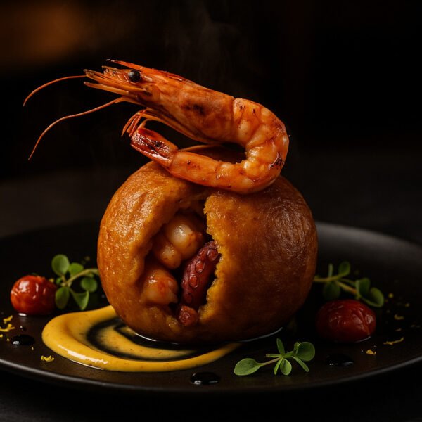 Bolon with seafood